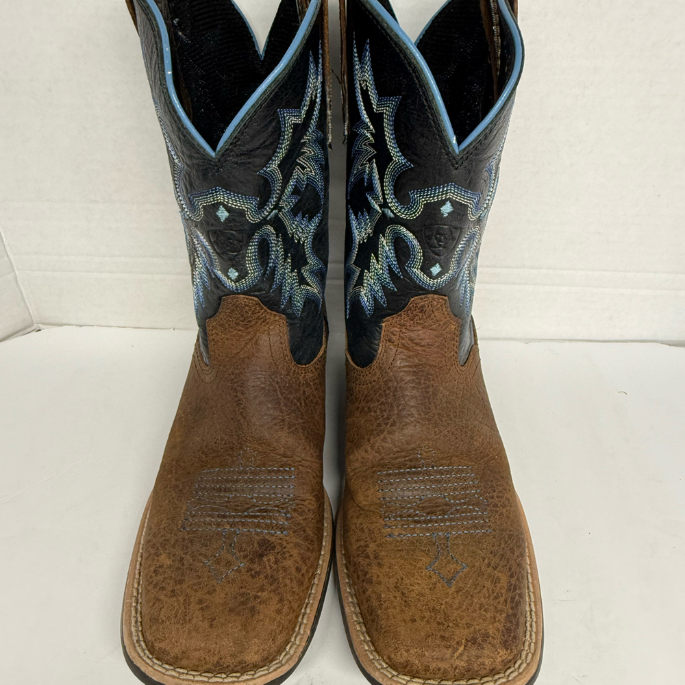 Ariat Youth Western Boots Size 1.5 US Brown Leather 10012794